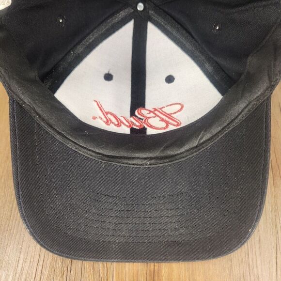 Bud King of Beers Hat Cap Snapback Black Budweiser Driver Brand Embroidered Ad - Picture 8 of 10